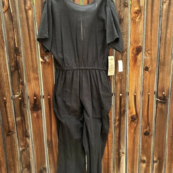 VINTAGE BLOOMINGDALES AC GAUZE begauze Jumpsuit Highwaisted Pants L Deadstock - Picture 6 of 15